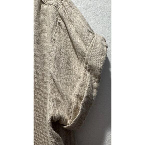 Miou Muse Women’s Size Small Button Front Tunic Top Linen Blend Minimalist Boho - Picture 8 of 9